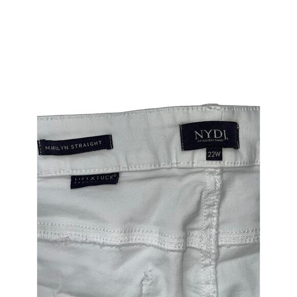NYDJ Not Your‎ Daughters Jeans Plus 22W Marilyn Straight Crop with Fray Cuff NWT - Picture 8 of 16